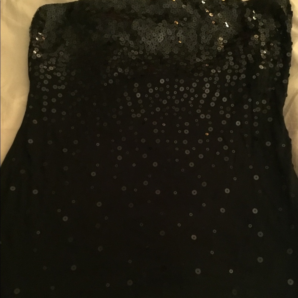 Inc black sparkly tube top size medium worn once